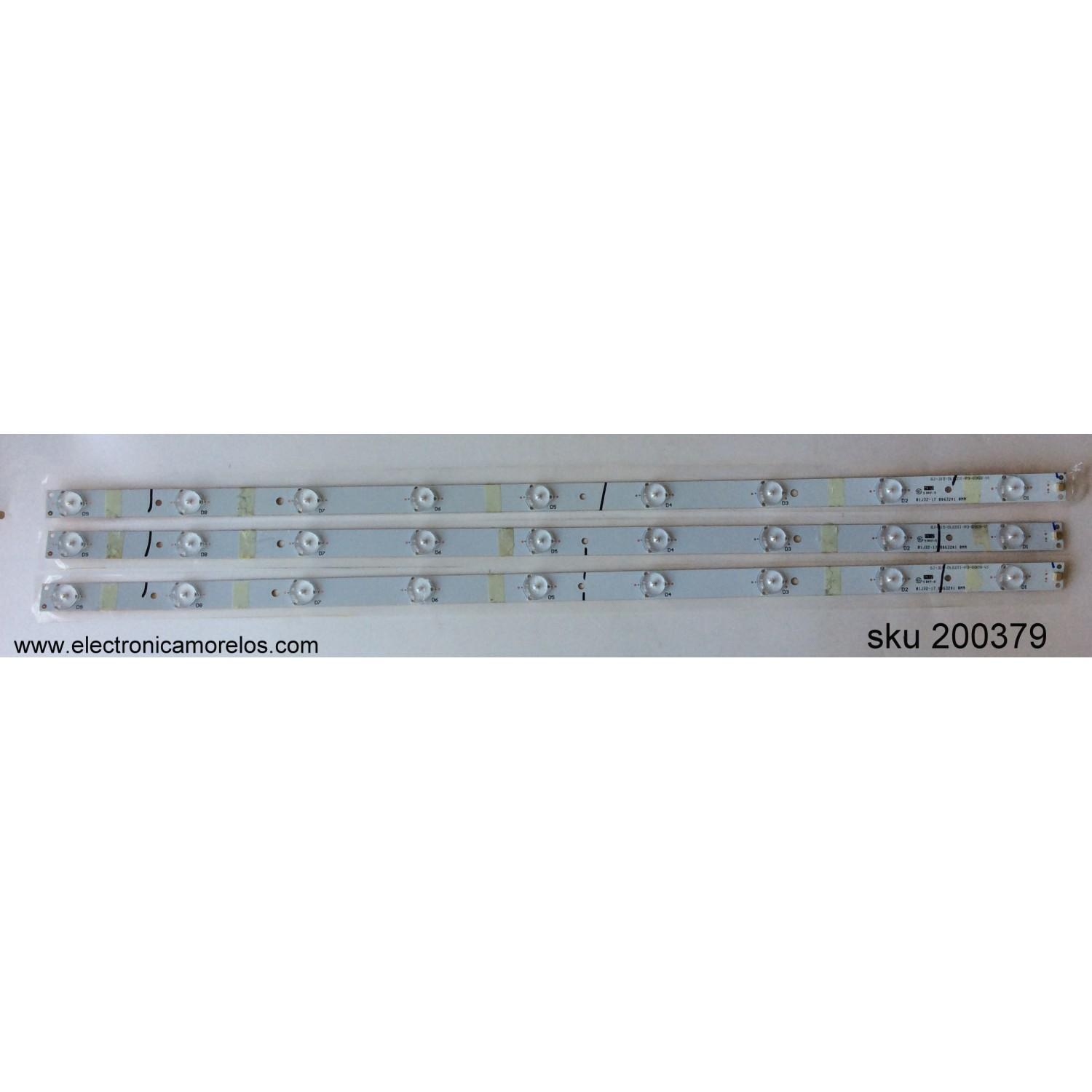 KIT DE LED PARA TV / TPV TPT315B5-DXJSFE REV:S1Q / GJ-315-DLEDII-P3-D309-V / MODELO D320-B1 LTF7PKDQ